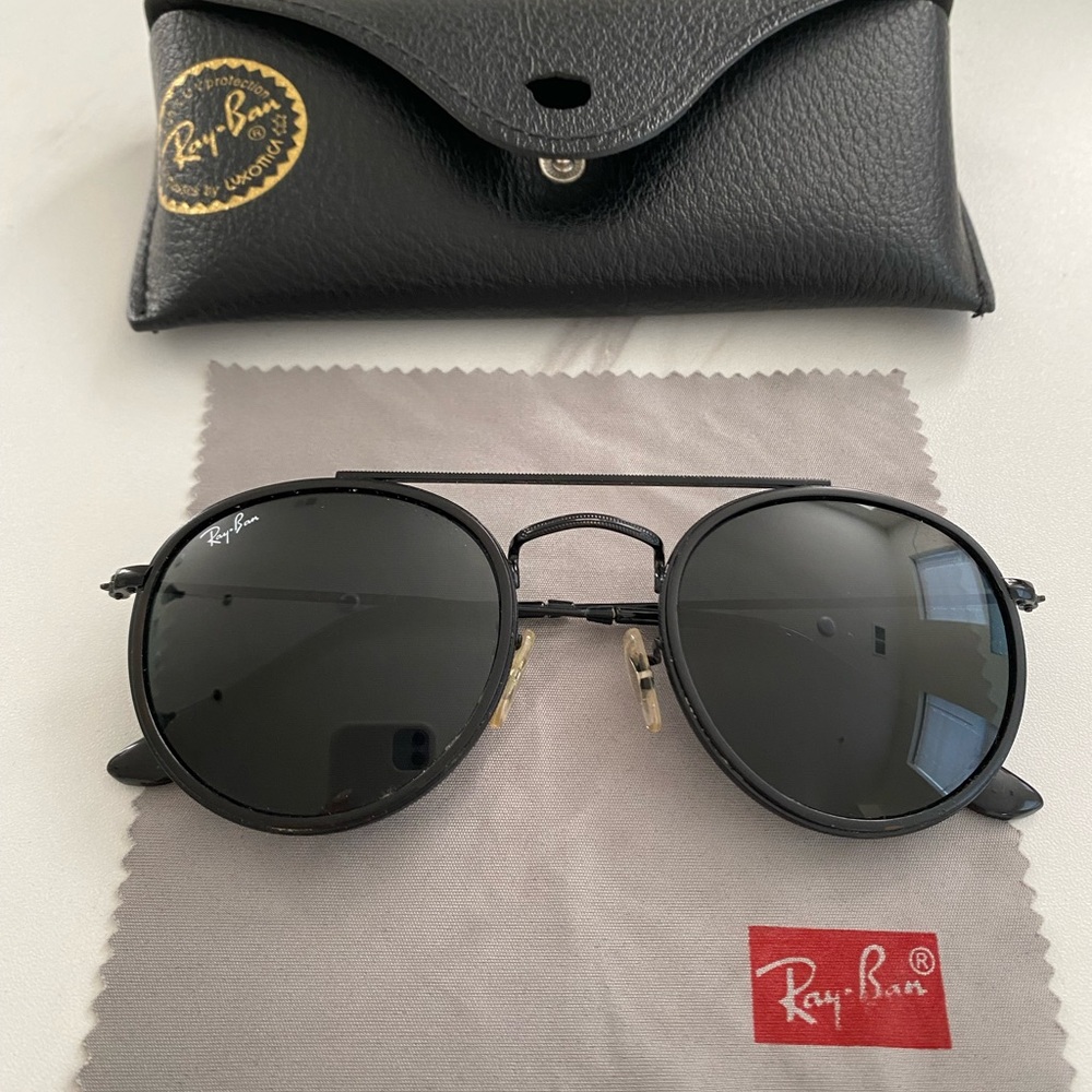 RAY BAN Round Double Bridge Aviators